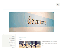 Tablet Screenshot of decorare.ch